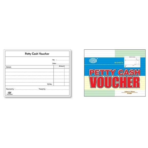 FIS FSCLP80A6 Petty Cash Voucher English 80 sheets - A6 (pc)